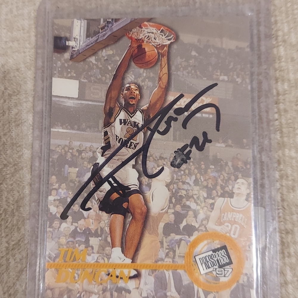 Tim Duncan Auto